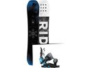 Set: Ride Berzerker 2017 + Flow Fuse-GT 2016, black/blue - Snowboardset | Bild 1