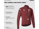 GripGrab RIDE Thermal Long Sleeve Jersey, dark red | Bild 9