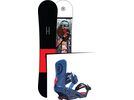 Set: Ride Crook Wide 2017 + Ride LTD, blue - Snowboardset | Bild 1