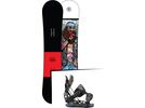 Set: Ride Crook Wide 2017 + Flow NX2-GT 2017, black - Snowboardset | Bild 1