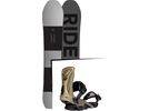 Set: Ride Timeless 2017 + Ride Capo 2016, gold - Snowboardset | Bild 1