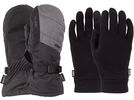 POW Gloves Warner Gore-Tex Long Mitt + Merino Liner, charcoal | Bild 2