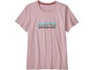 Patagonia Women's Pastel P-6 Logo Organic Cotton Crew T-Shirt, fuzzy mauve | Bild 1