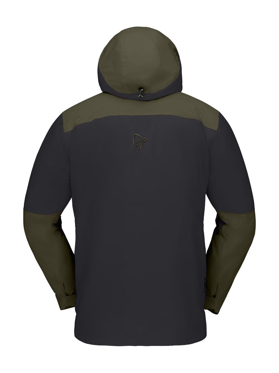 Norrona lofoten Gore-Tex Thermo80 Jacket M's, caviar/olive night - Bild 2