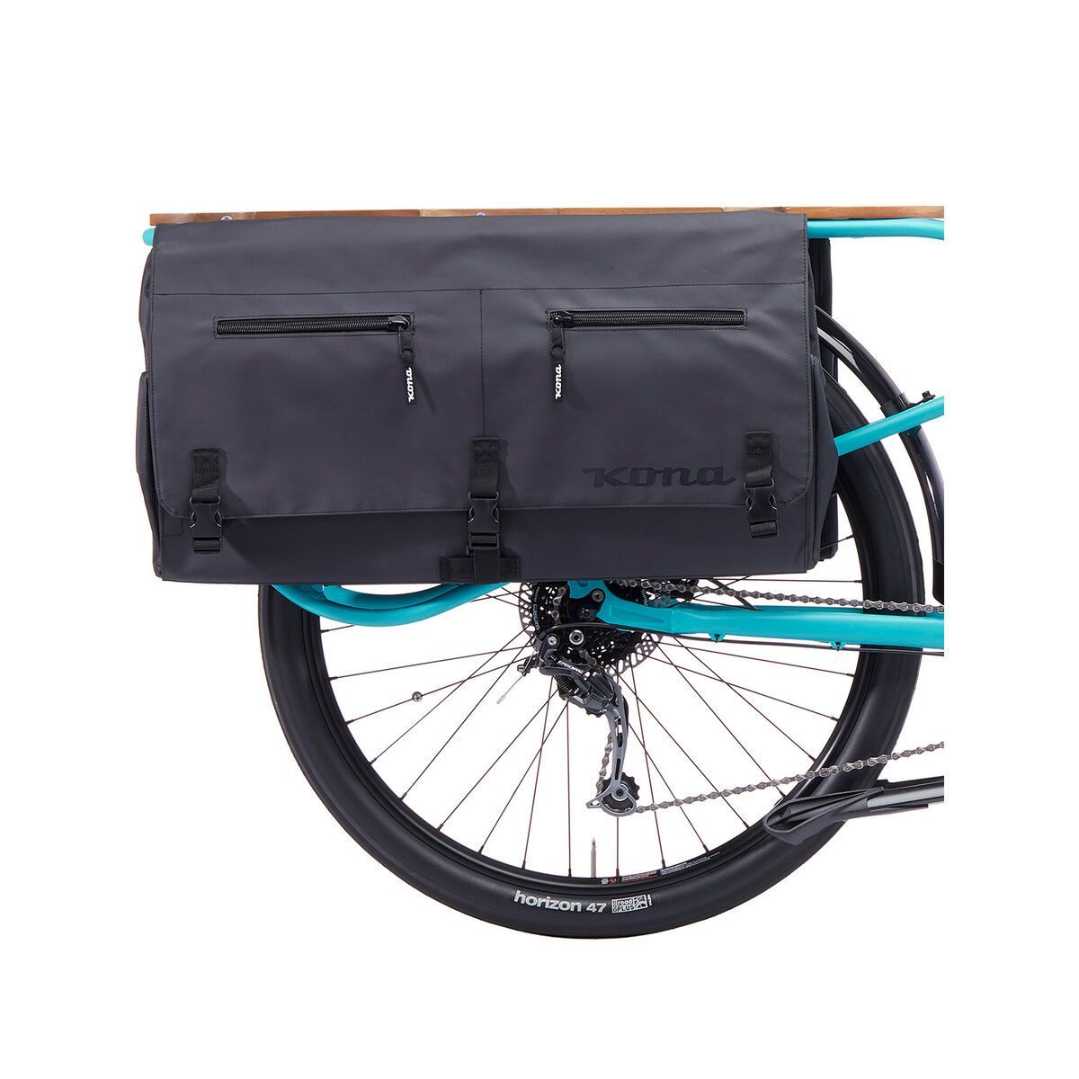 Kona Electric Ute Lastenrad, matt dirty cyan w/ charcoal decals - Bild 5