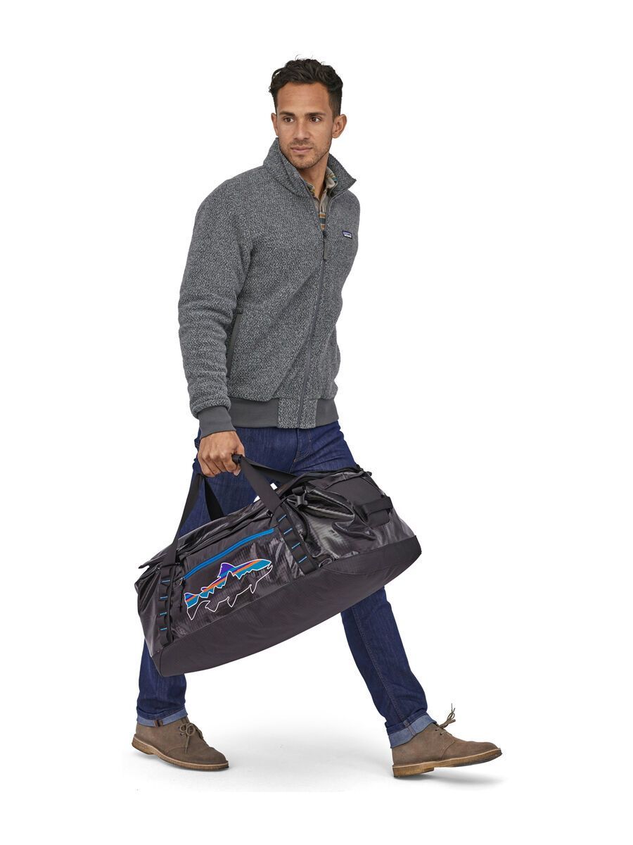 Patagonia Black Hole Duffel 55 L, black w/fitz trout - Bild 3