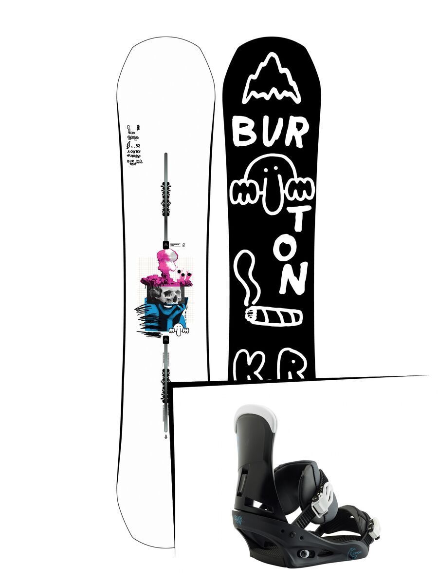 Set: Burton Kilroy Process 2019 + Burton Custom black/multi - Bild 1