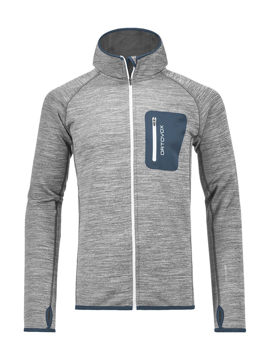 Ortovox Merino Fleece Melange Hoody M, grey blend - Bild 1