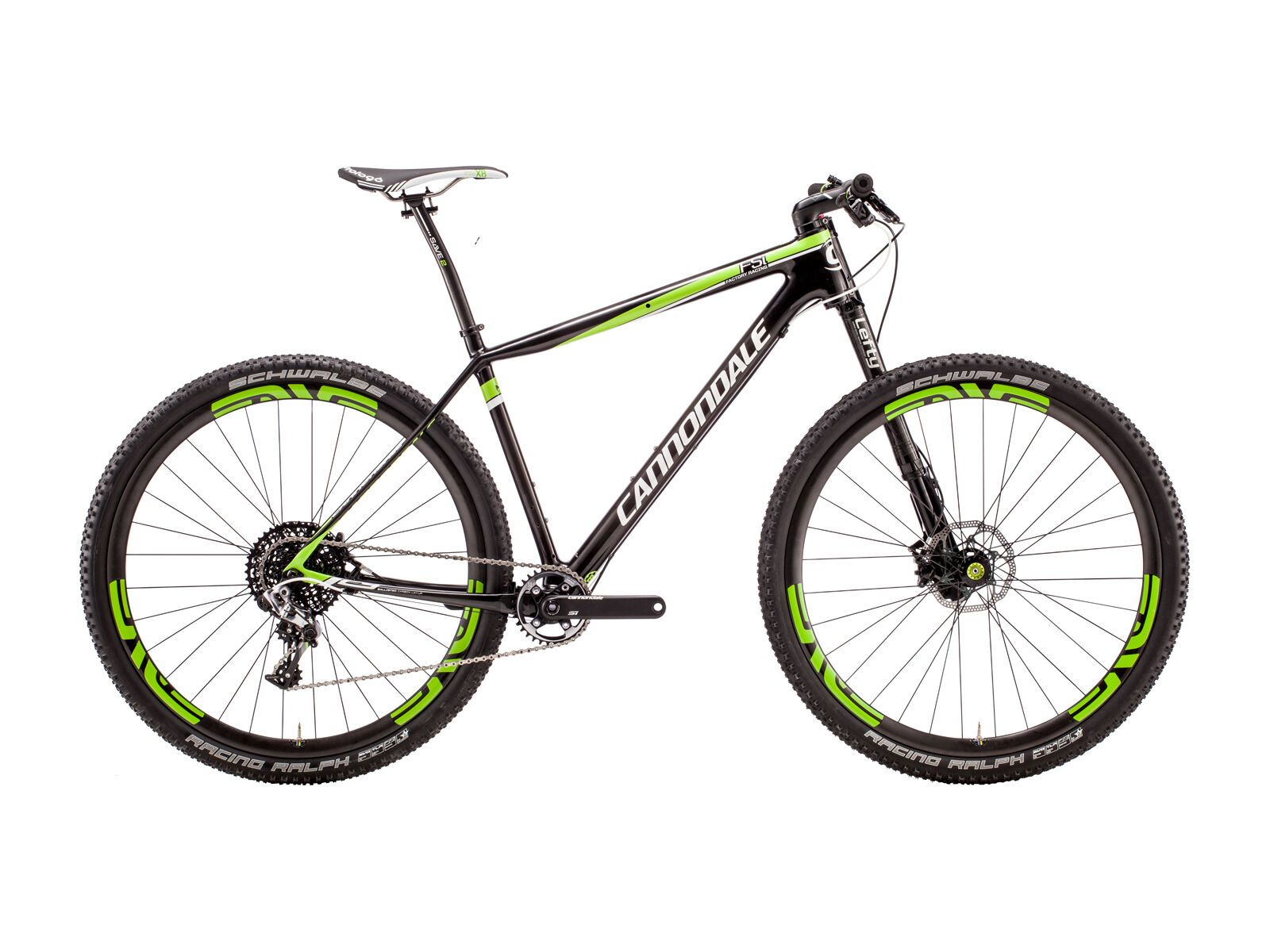 Cannondale F-SI Carbon Team, jet black with berzerker green and magnesium white, gloss - Bild 1