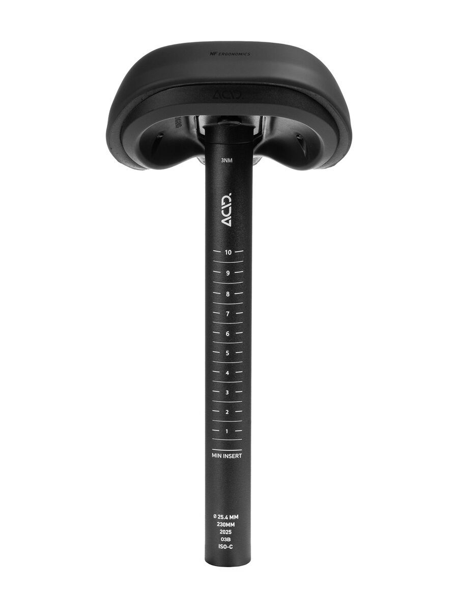 Cube Acid Sattel Numo Rookie + Sattelstütze, black - Bild 4