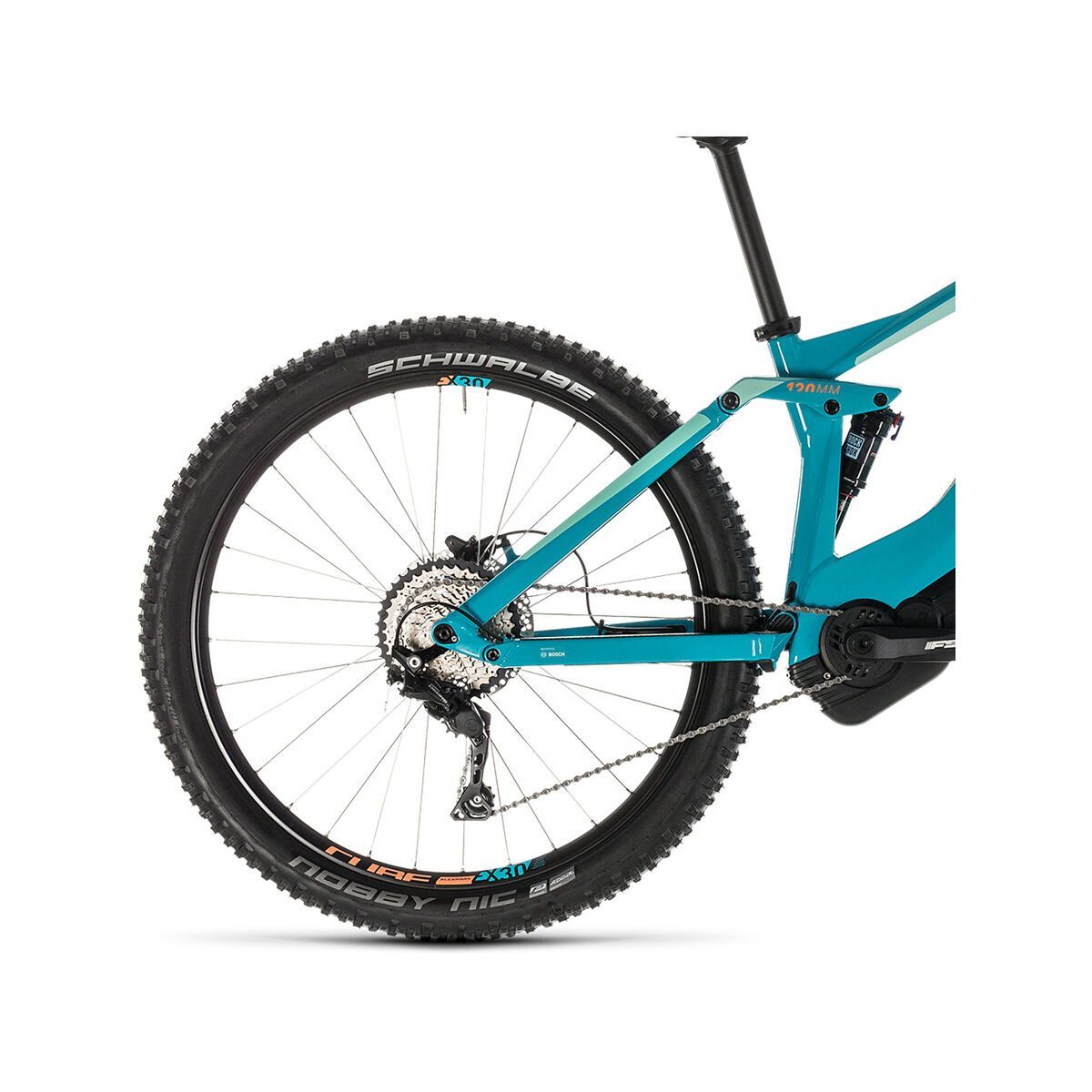 Cube Sting Hybrid 120 Race 500 27.5, turquoise´n´apricot - Bild 4