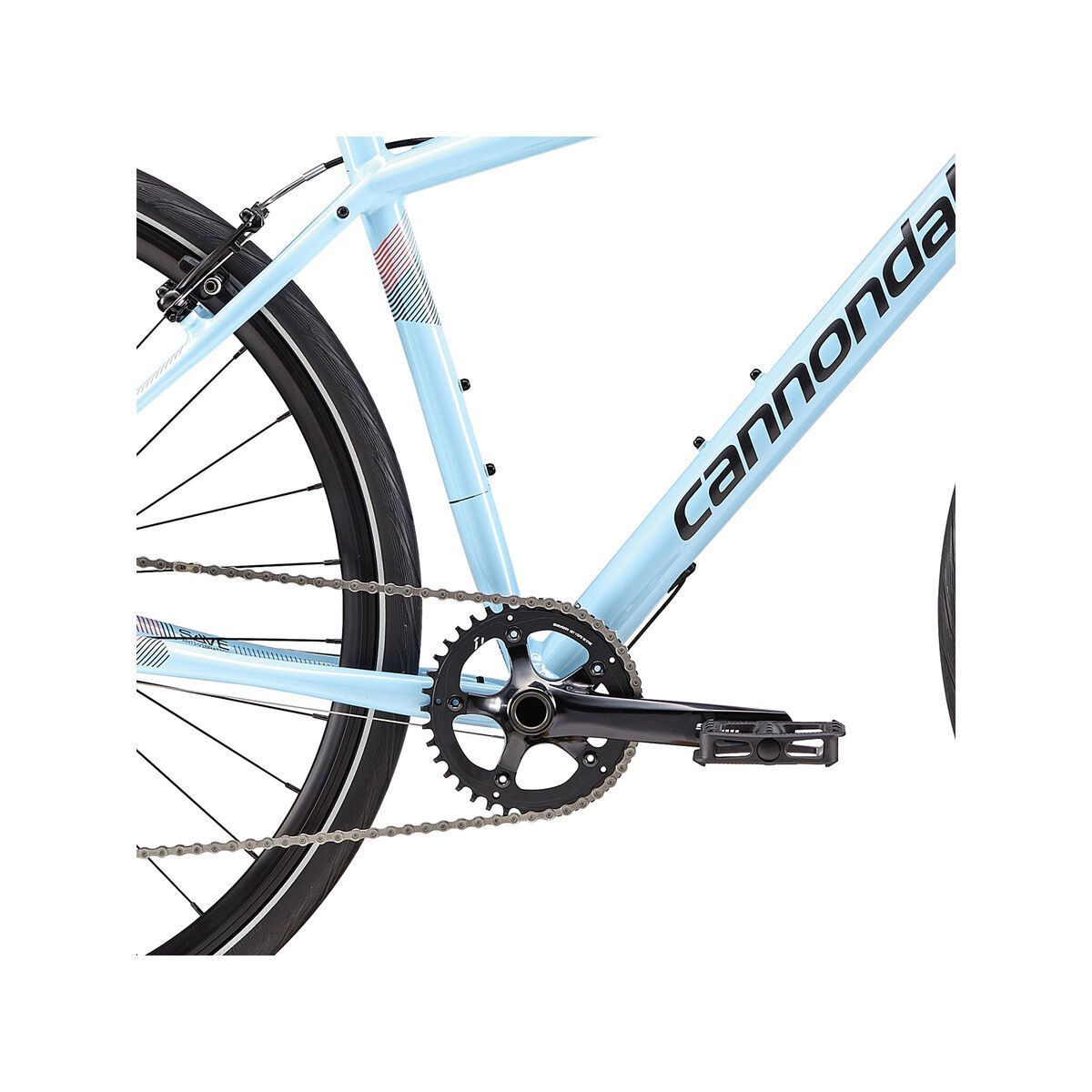 Cannondale Quick 2 Women's, atmosphere blue w/ jet black and acid red, reflective detail, gloss - BLU - Bild 3