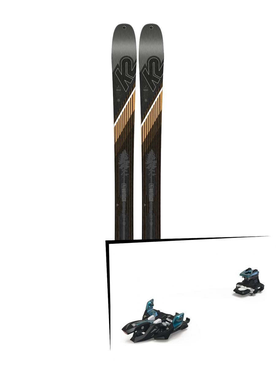 Set: K2 SKI Wayback 96 2019 + Marker Alpinist 9 black/turquoise - Bild 1