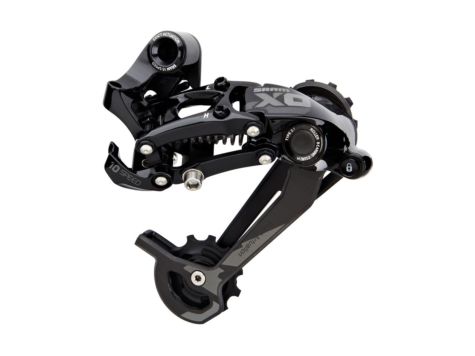 SRAM X0 Schaltwerk Type 2.1 - 10-fach, kurz, schwarz - Bild 1