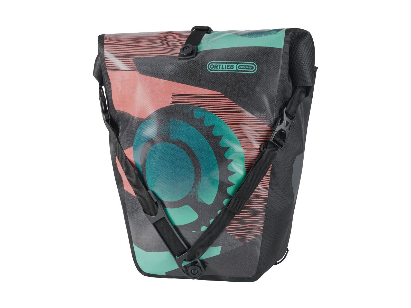 ORTLIEB Back-Roller Design Chainring, red-black - Bild 1