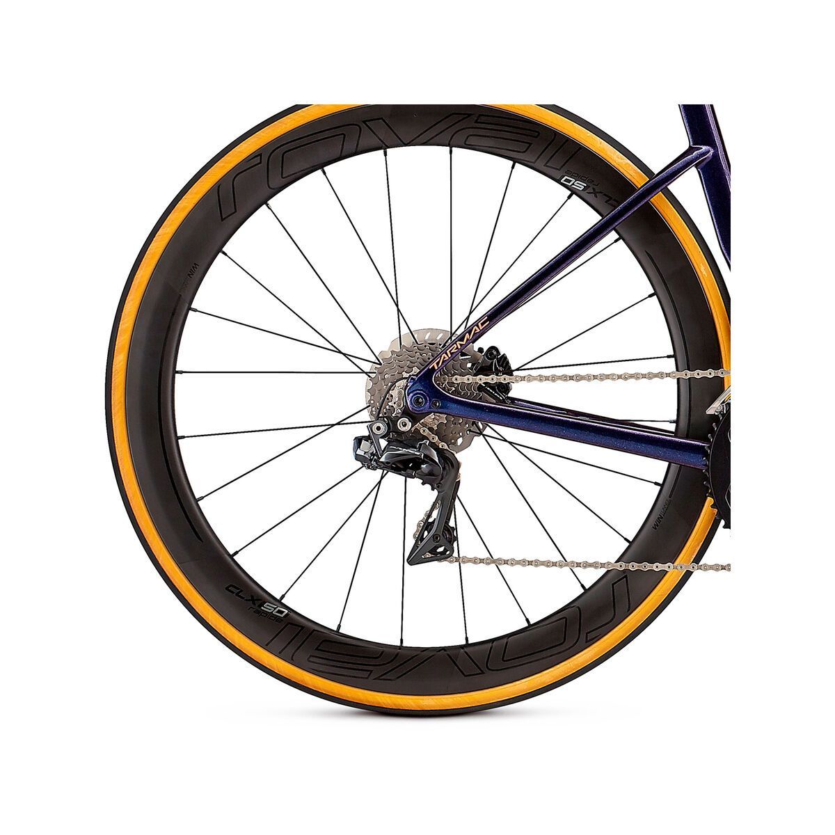 Specialized Women's S-Works Tarmac Disc, gloss chameleon flake/satin acid red/clean - Bild 6