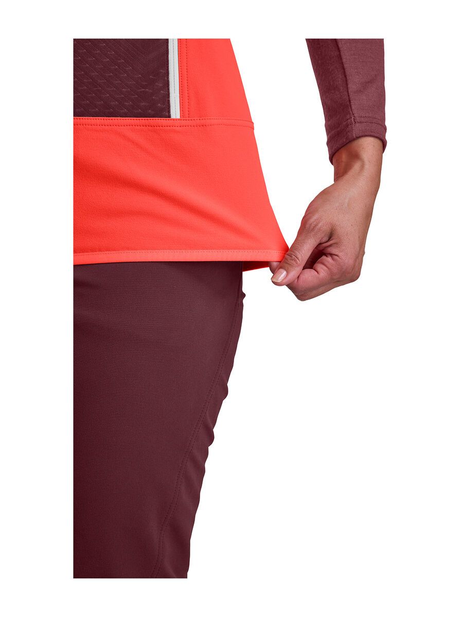 Ortovox Merino Naturtec Light Col Becchei Vest W, coral - Bild 3