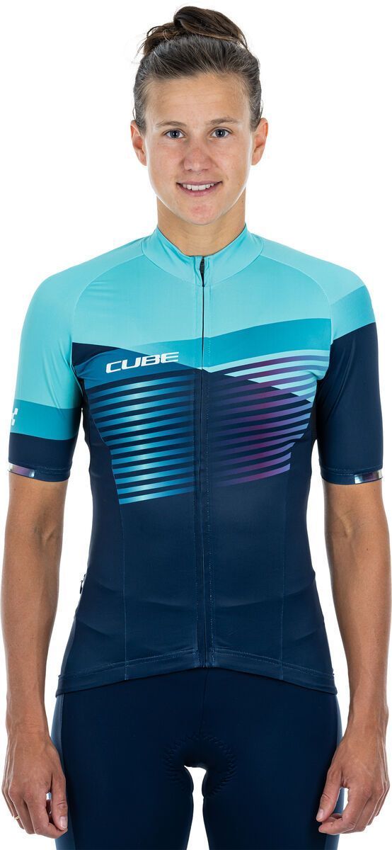 Cube Teamline WS Trikot kurzarm, blue´n´mint - Bild 2
