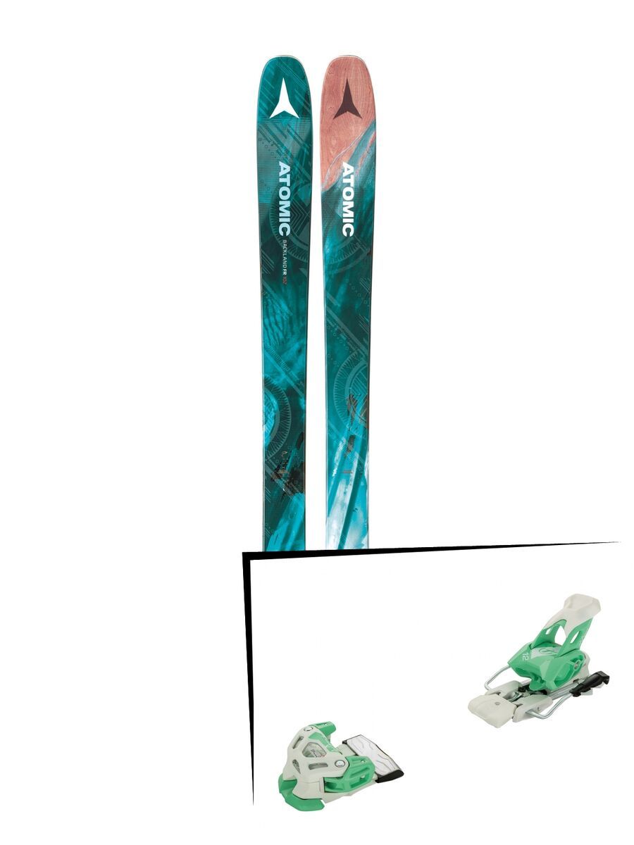 Set: Atomic Backland FR 102 W 2018 + Tyrolia Attack 12 solid white mint - Bild 1