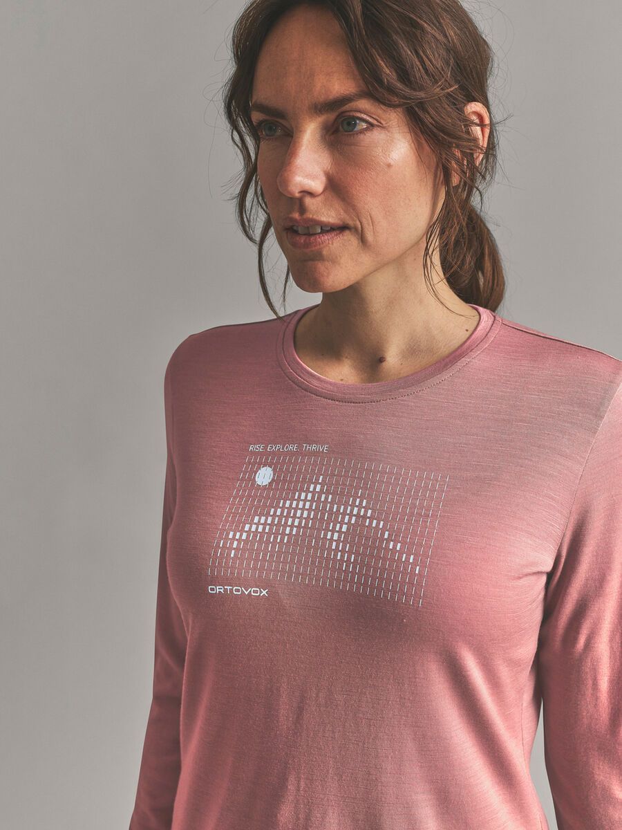 Ortovox 185 Merino Sunrise LS W, dusk rose - Bild 5