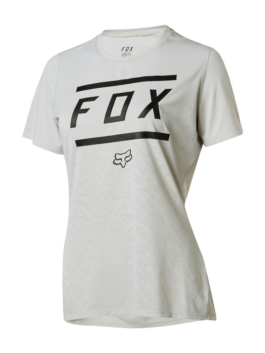 Fox Womens Ripley SS Bars Jersey, cloud grey - Bild 1