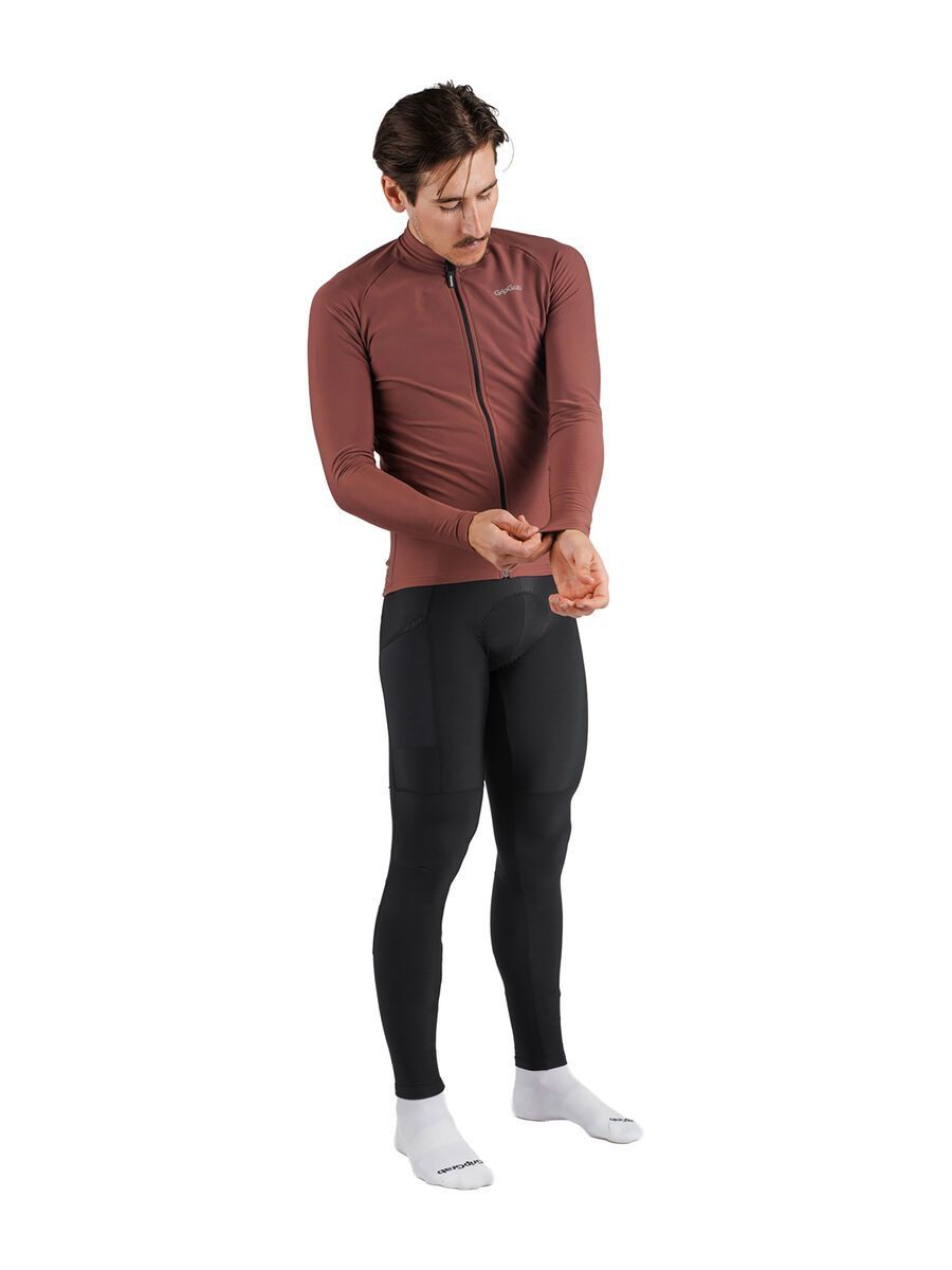 GripGrab PACR Thermal Long Sleeve Jersey, dark red - Bild 4