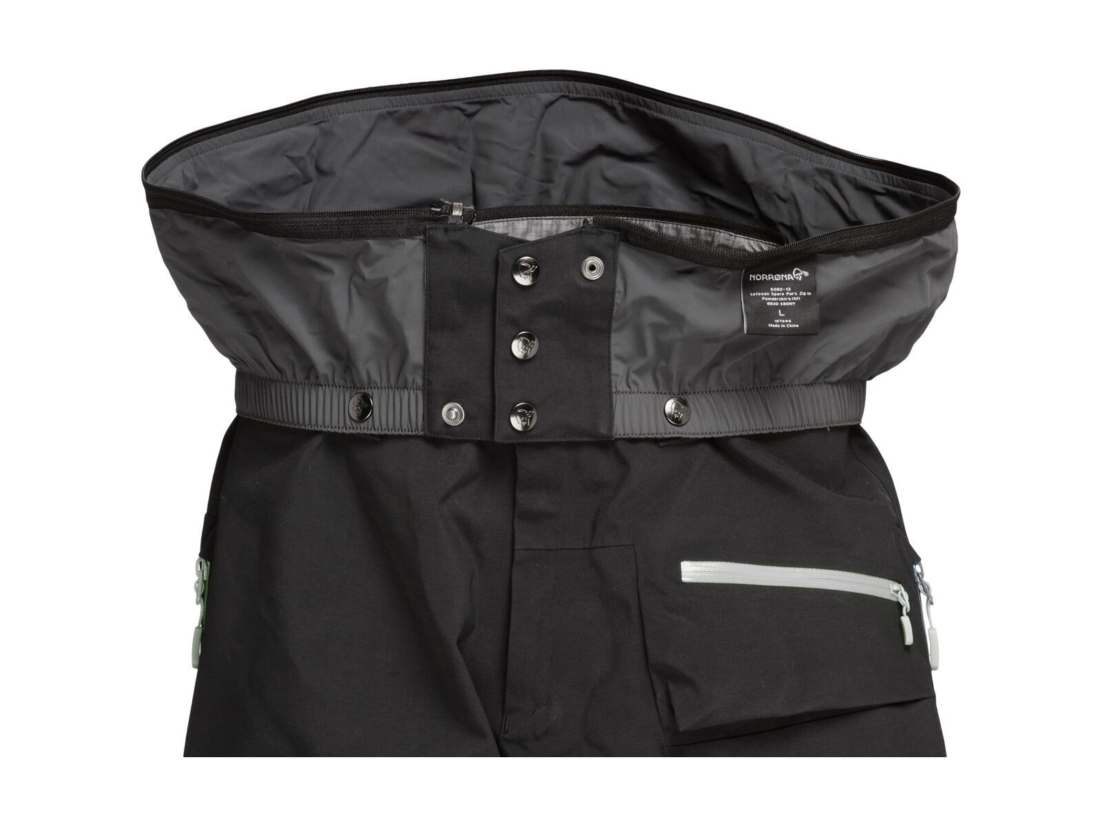 Norrona lofoten spare part Zip in Powderskirt, ebony - Bild 1
