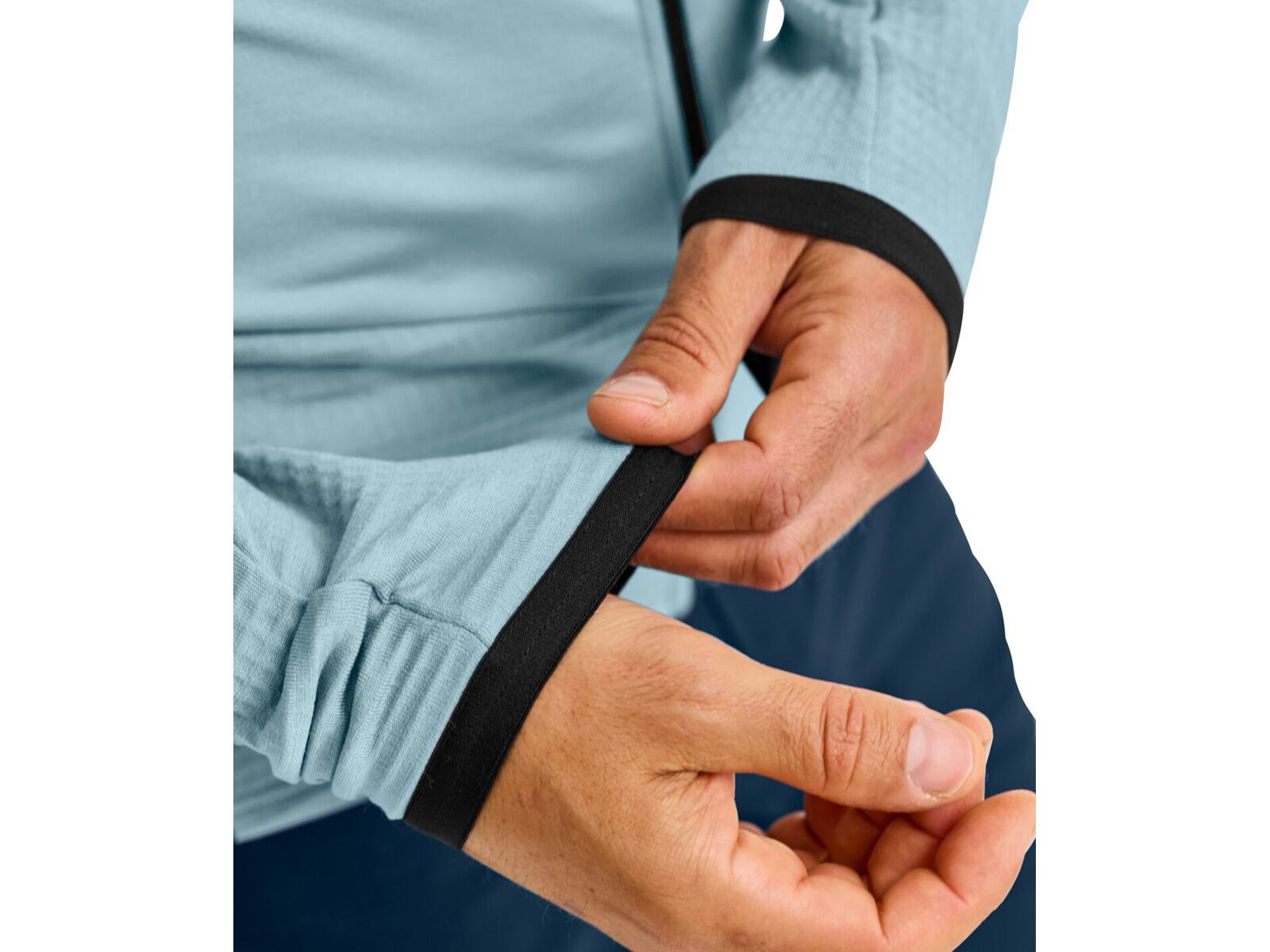 Ortovox Merino Fleece Grid Jacket M, grey ice - Bild 6