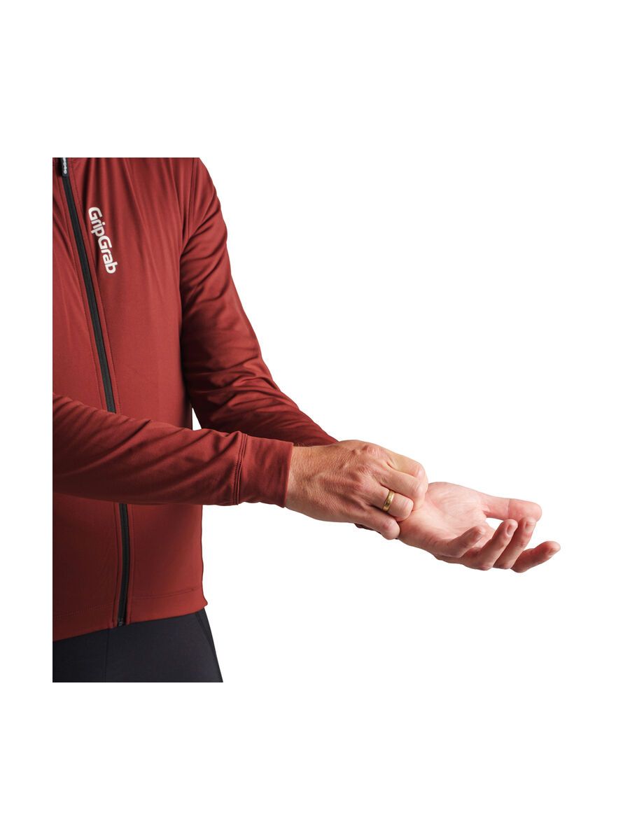 GripGrab RIDE Thermal Long Sleeve Jersey, dark red - Bild 7
