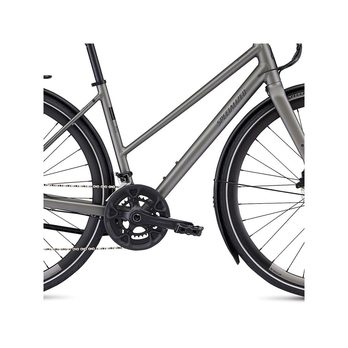 Specialized Women's Sirrus Elite Step-Through EQ - Black Top Collection, satin brushed - Bild 5