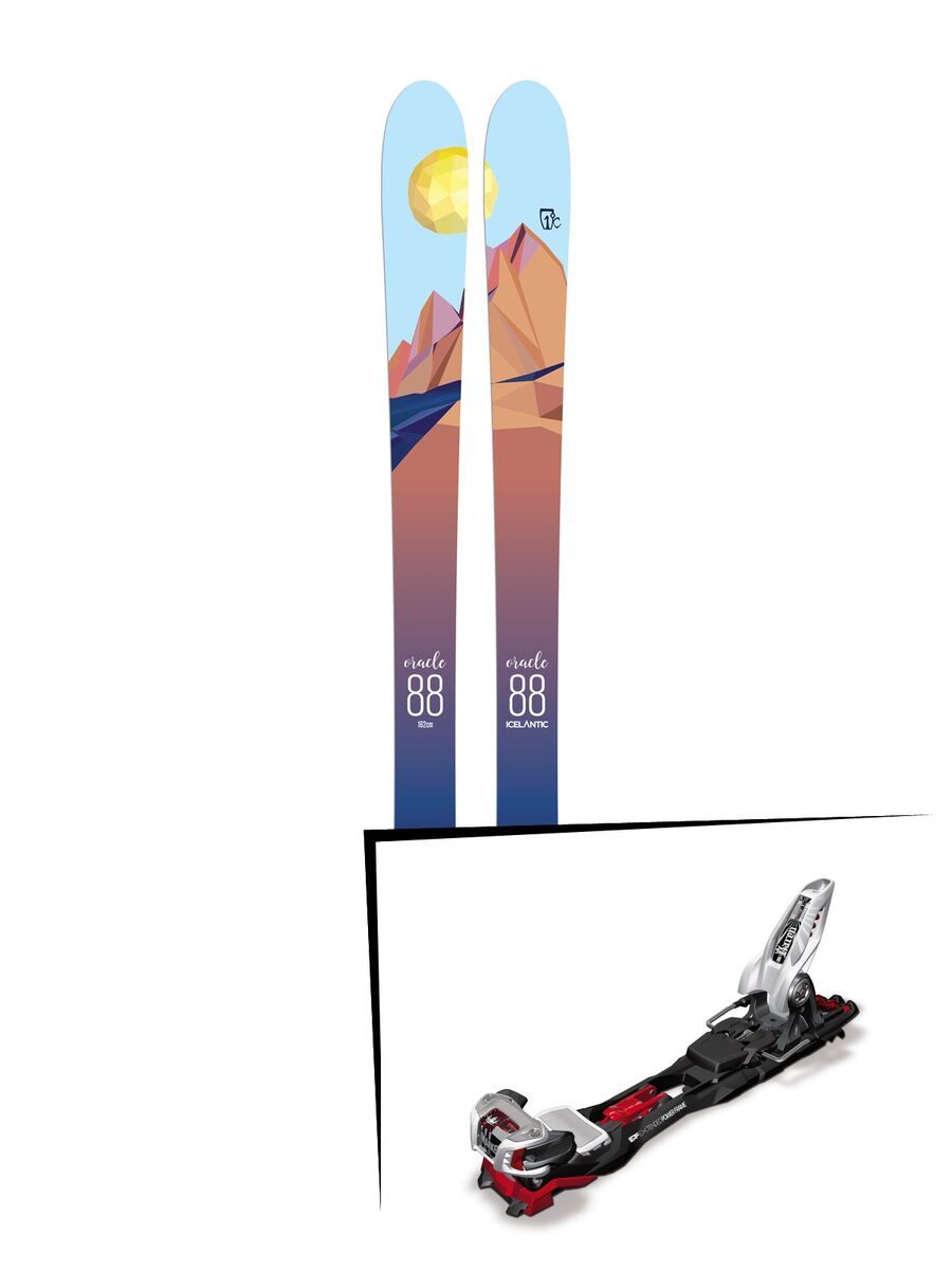 Set: Icelantic Oracle 88 2018 + Marker Baron EPF 13 black/white/red - Bild 1