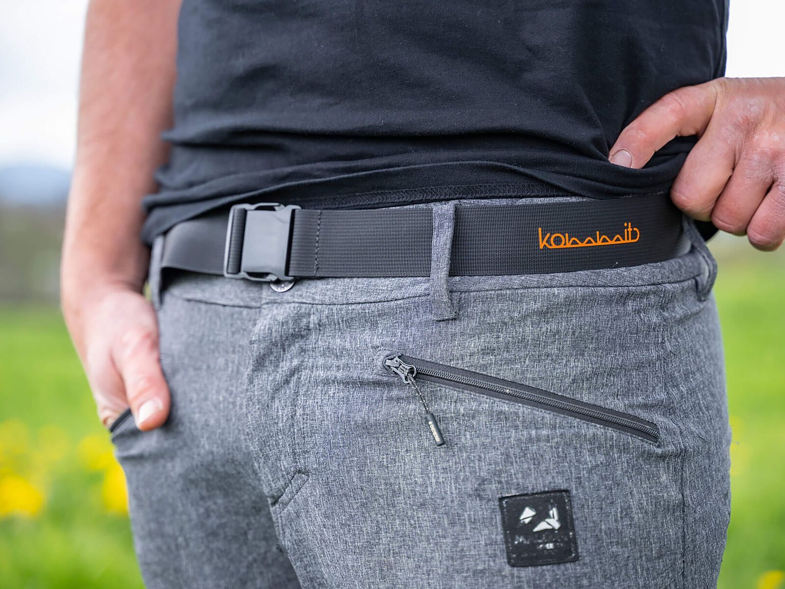 kommit Outdoor Gürtel, schwarz/orange - Bild 4