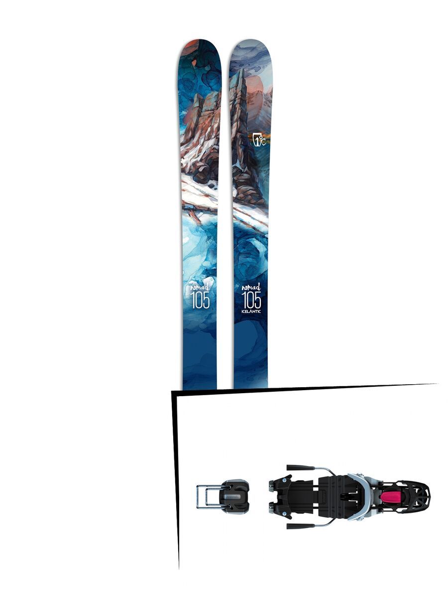 Set: Icelantic Nomad 105 2017 + Rottefella NTN Freedom (2265600) - Bild 1