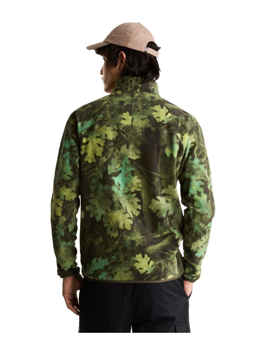 The North Face M Novelty Logo Glacier 1/4 Zip Print, new taupe green yosemit - Bild 4
