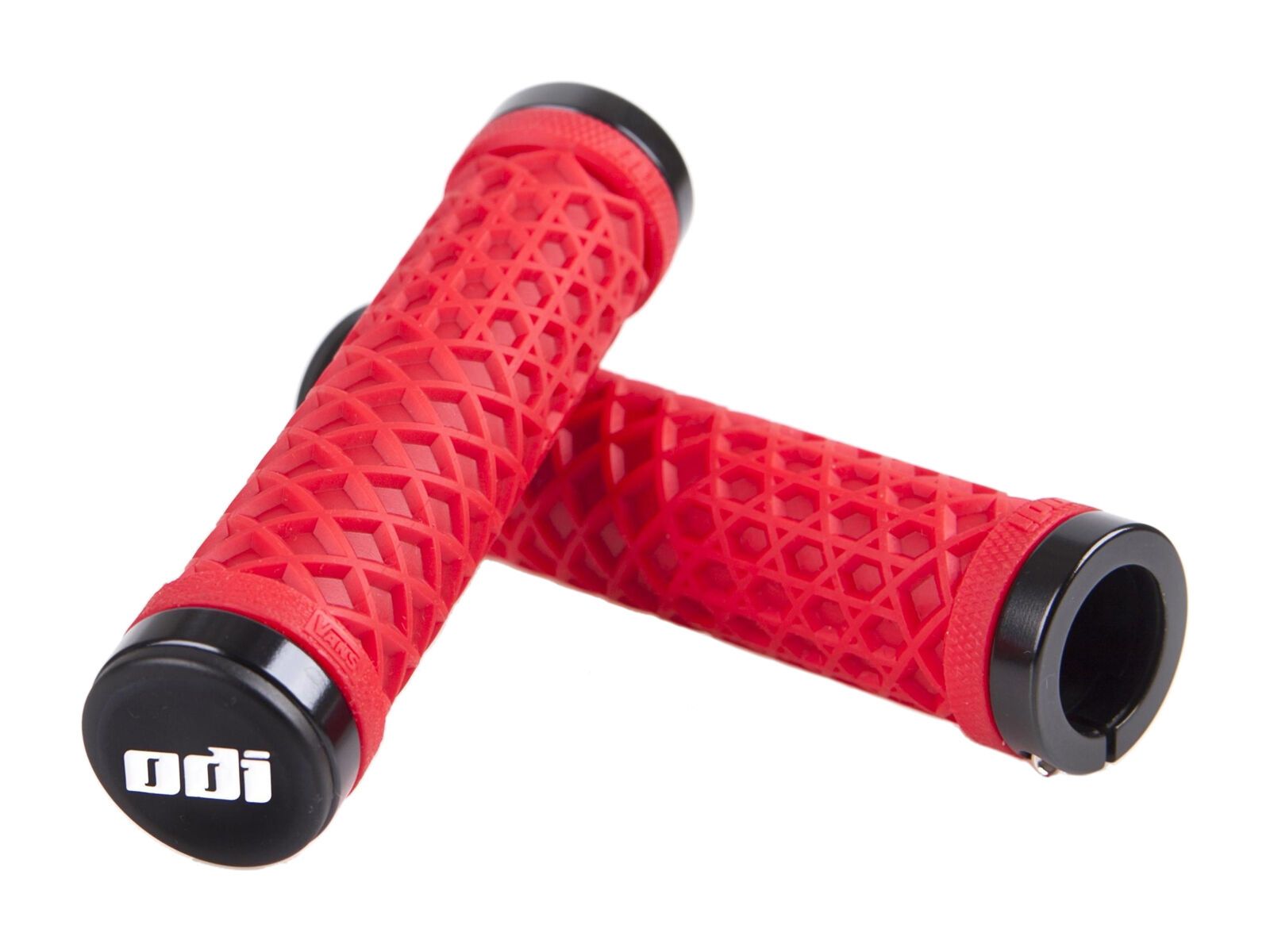 ODI Vans Lock-On Grips, bright red/black - Bild 1