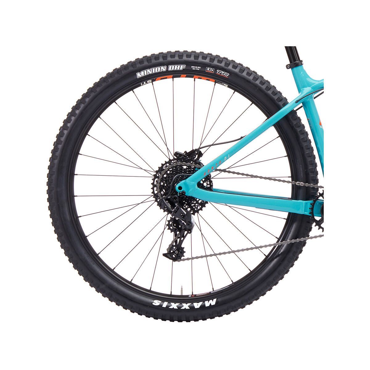 Kona Honzo DL, gloss dirty cyan w/ flamethrower orange & cream decals - Bild 5