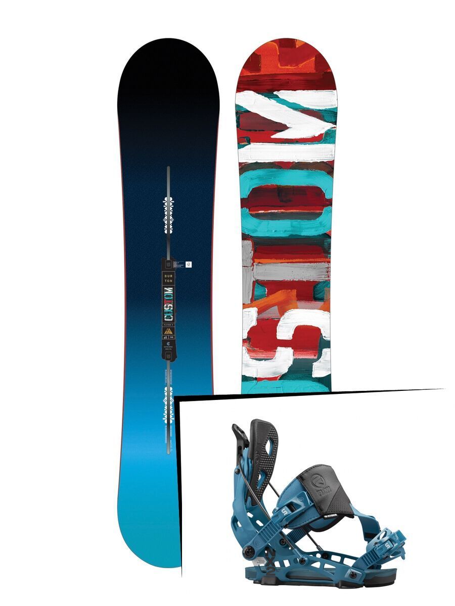 Set: Burton Custom Flying V 2017 + Flow NX2 Hybrid (1513127S) - Bild 1