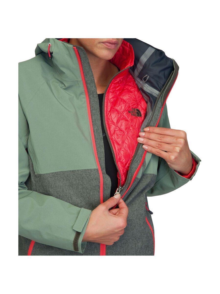 The North Face Womens Thermoball Triclimate Jacket, New Taupe Green Heather/Sea Spray Green - Bild 5
