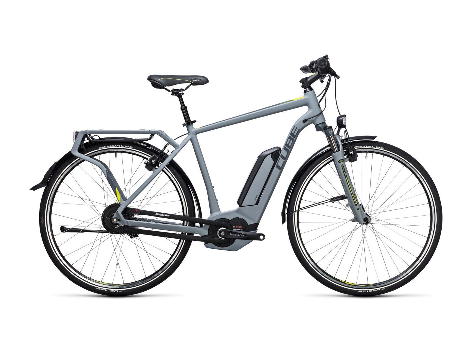 Cube Delhi Hybrid 400, grey´n´lime - Bild 1