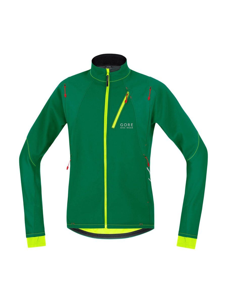 Gore Bike Wear Fusion Cosmo Windstopper Soft Shell Jacke, varsity green/neon yellow - Bild 1