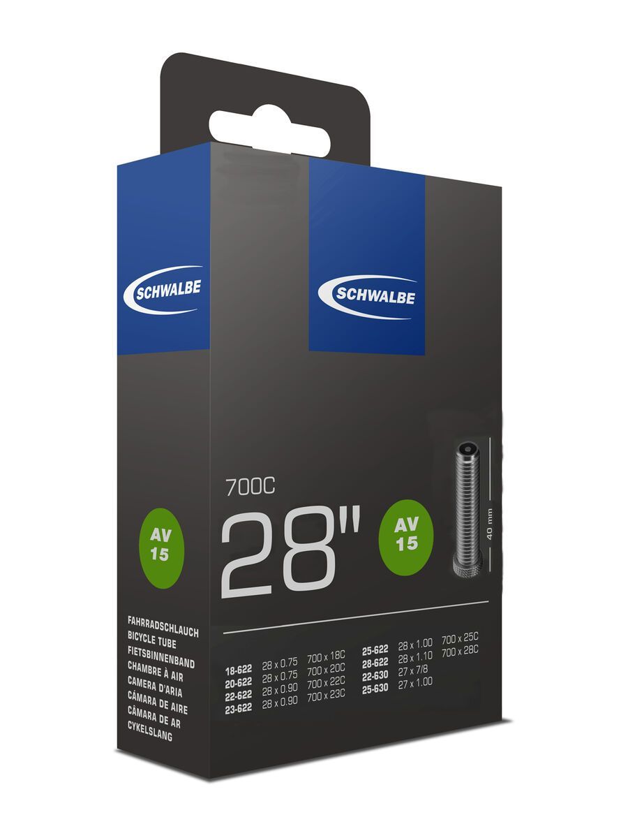 Schwalbe Schlauch AV 15 - 28 Zoll / 700C - Bild 1
