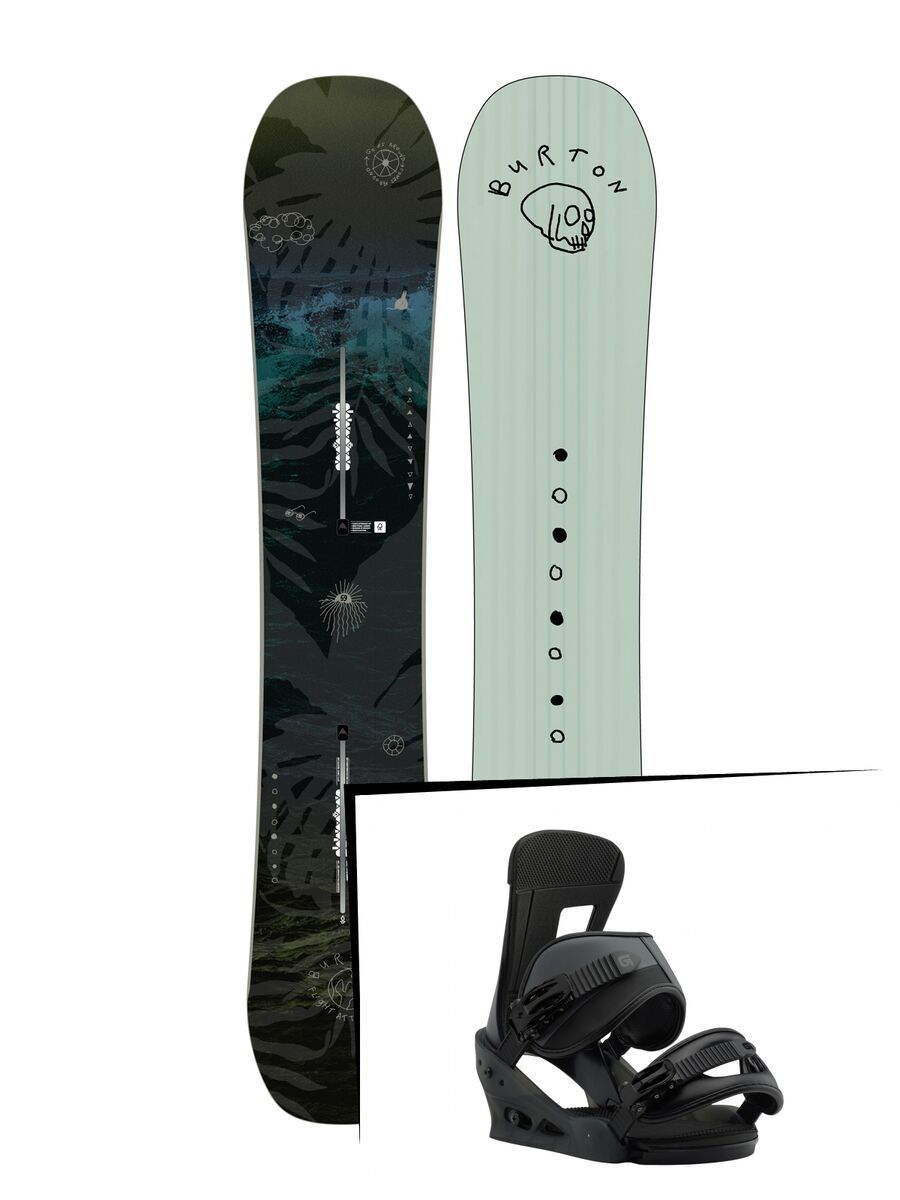 Set: Burton Flight Attendant 2019 + Burton Freestyle black matte - Bild 1