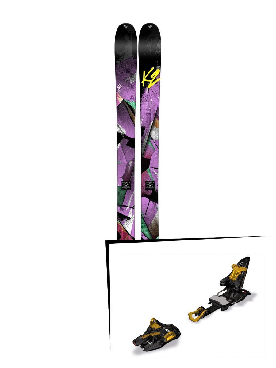 K2 SKI Set: Remedy 92 2015 + Marker Kingpin 13 - Bild 1