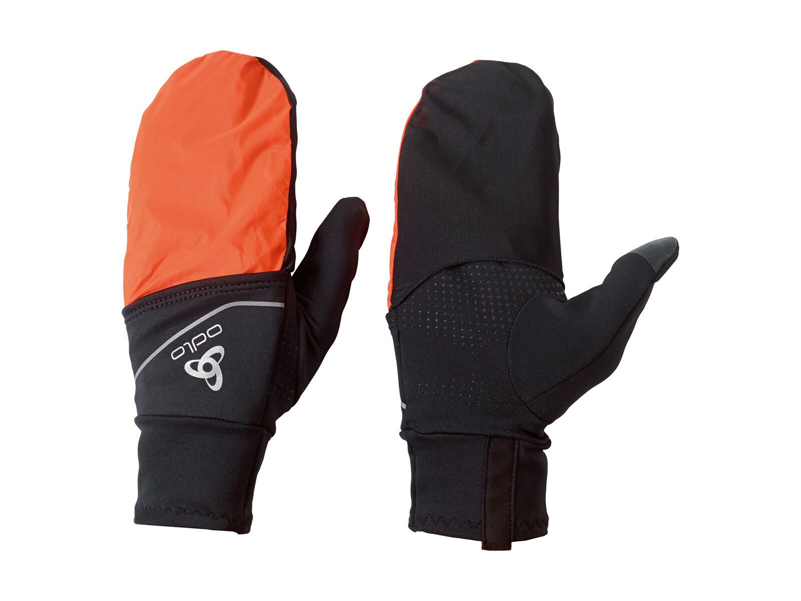 Odlo Intensity Cover Safety Light Handschuhe, black - orange clown fish - Bild 1