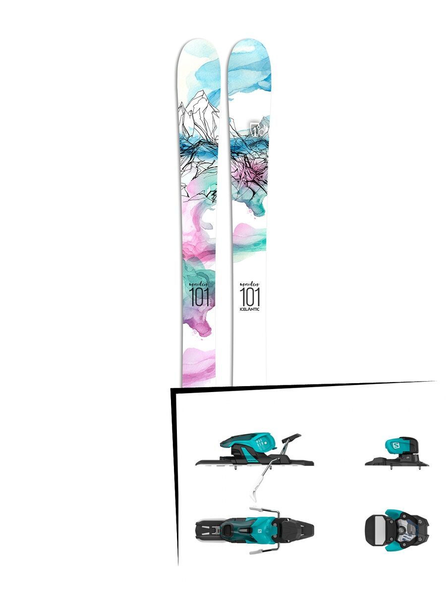 Set: Icelantic Maiden 101 2017 + Salomon Warden 11 (1706226) - Bild 1