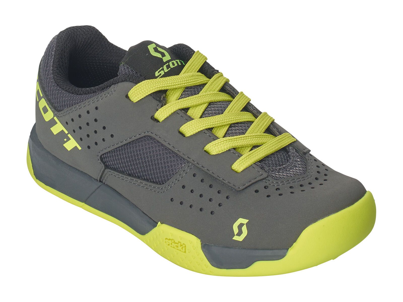 Scott MTB AR Kids Lace Shoe, black/sulphur yellow - Bild 1