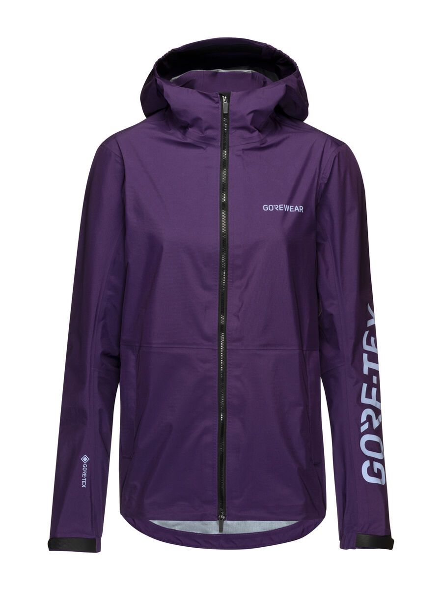 GOREWEAR Lupra 2.0 Gore-Tex Logo Kapuzenjacke Damen, purple indigo/amethyst frey - Bild 1