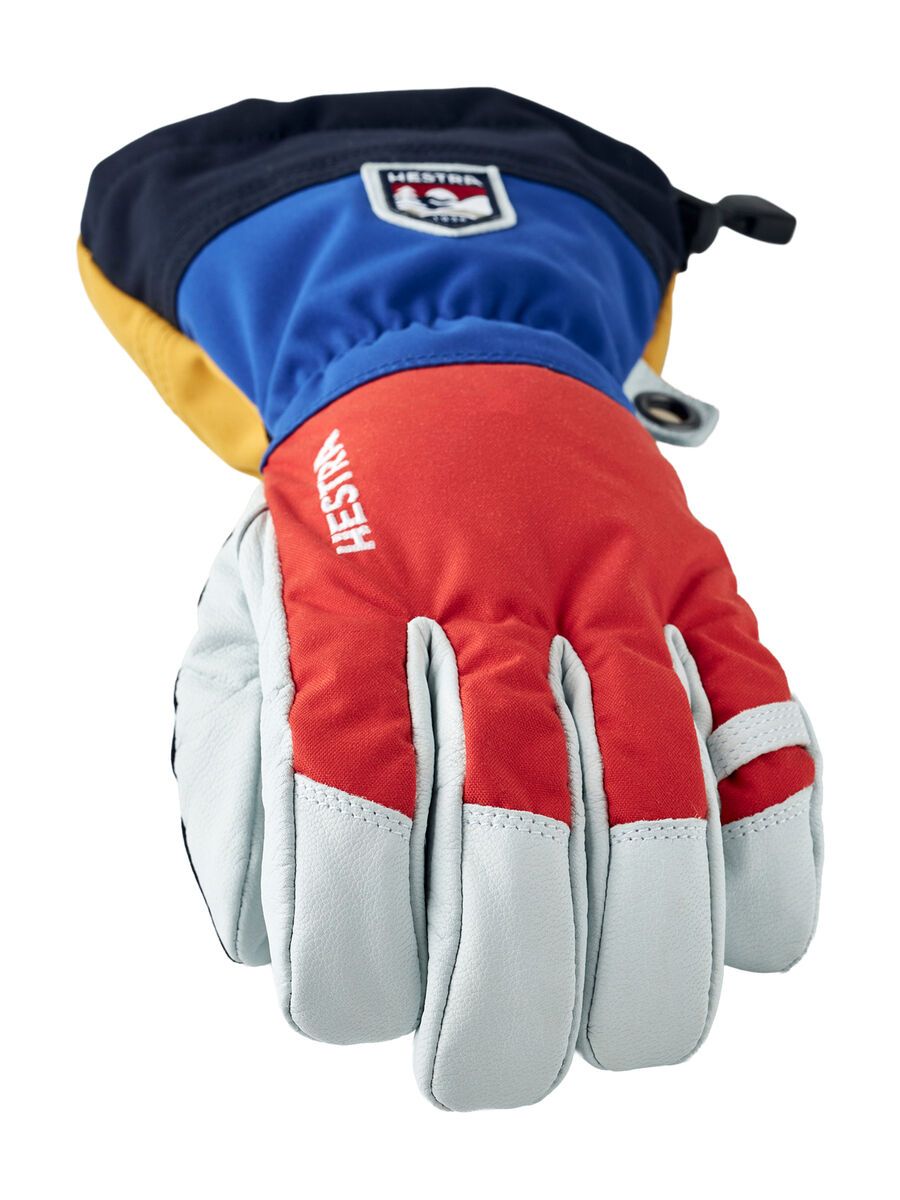 Hestra Army Leather Heli Ski 5 Finger, light red multi - Bild 3