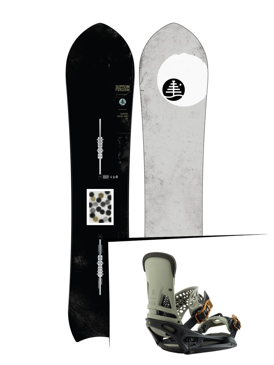 Set: Burton Family Tree Bottom Feeder 2019 + Burton Malavita EST black/gray - Bild 1