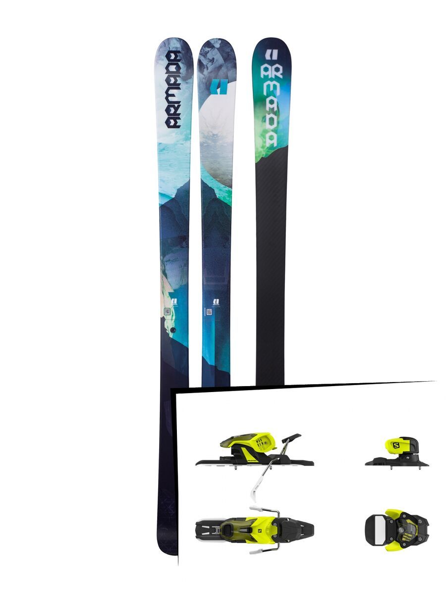 Set: Armada Victa 93 2018 + Salomon Warden 11 yellow/black - Bild 1